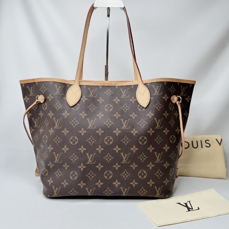 LV NEVERFULL MM老花托特包-1