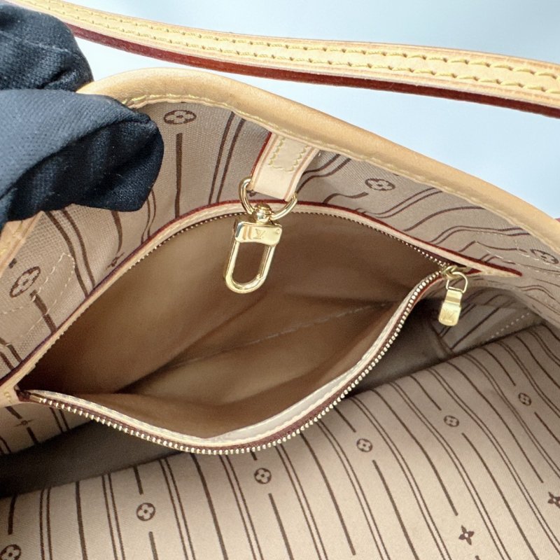 LV NEVERFULL MM老花托特包-7