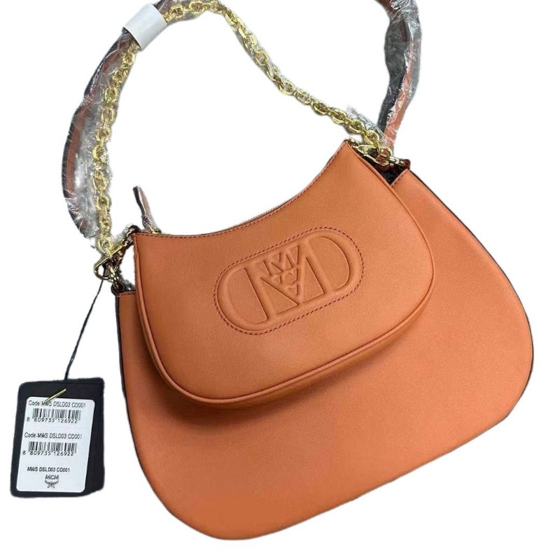 MCM  Travia 焦糖色腋下包 ♥(｡￫v￩｡)♥秒殺價-0