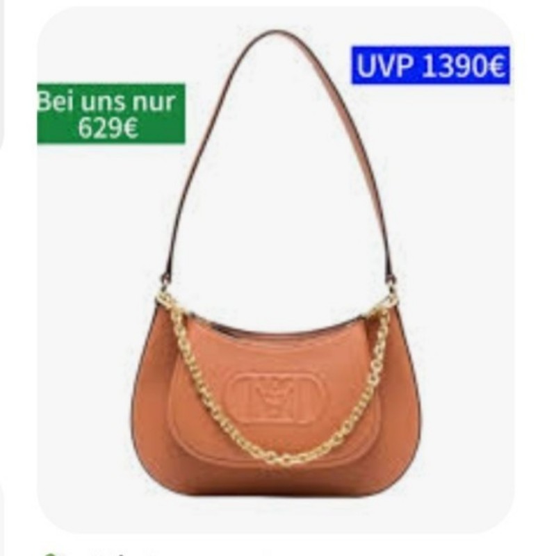 MCM  Travia 焦糖色腋下包 ♥(｡￫v￩｡)♥秒殺價-13