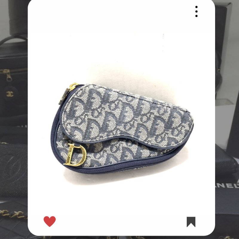 Christian Dior Monogram 老花提花藍花 Dior Vintage Dior 手提包 Dior 手拿包-0