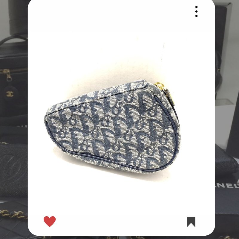 Christian Dior Monogram 老花提花藍花 Dior Vintage Dior 手提包 Dior 手拿包-2