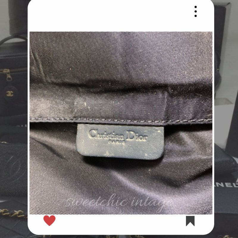 Christian Dior Monogram 老花提花藍花 Dior Vintage Dior 手提包 Dior 手拿包-5