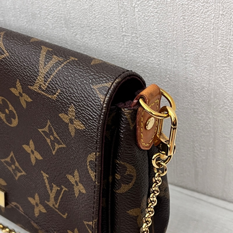 LV Favorite MM 摯愛 老花鍊條肩背包 斜背包-3