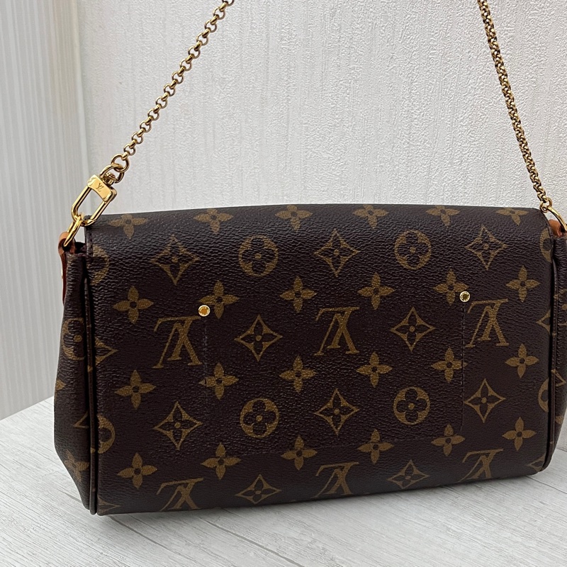 LV Favorite MM 摯愛 老花鍊條肩背包 斜背包-5