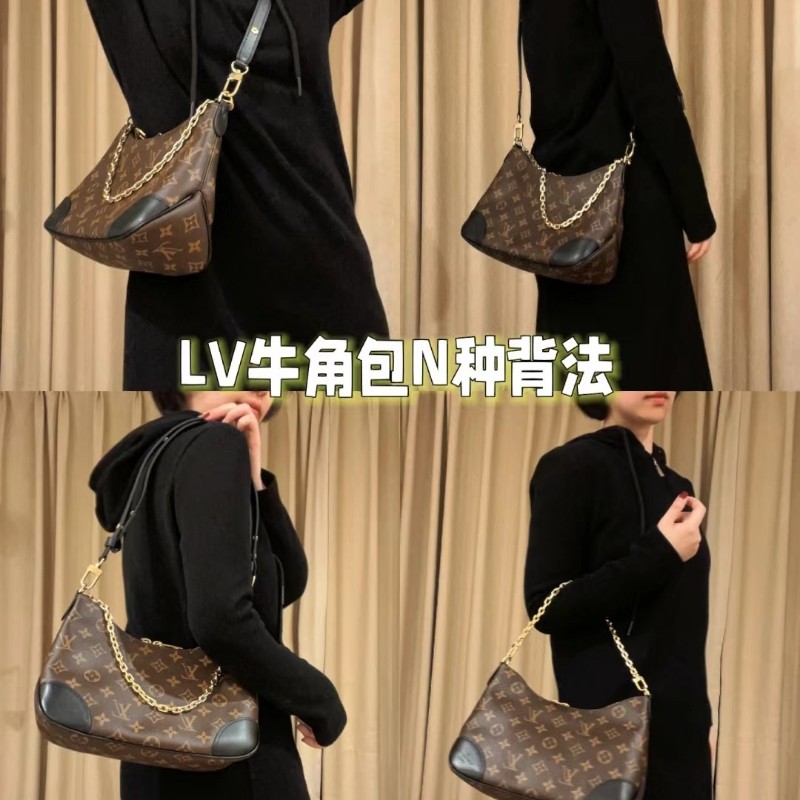 ❤️LV 黑色牛角包-近新閒置品-1