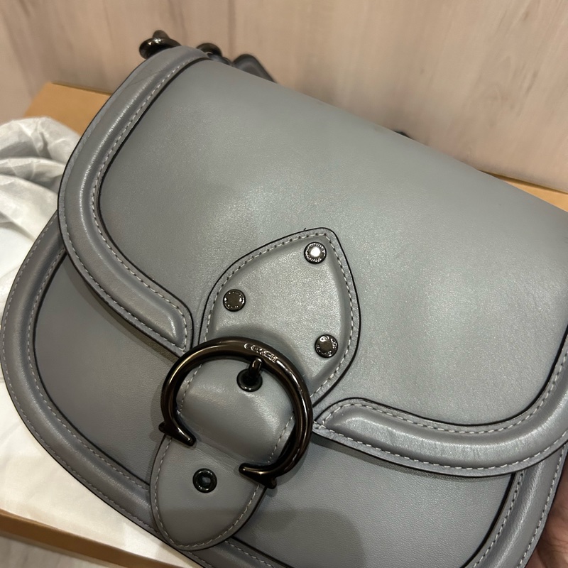 （已售出）Coach the beat saddle 霾霧藍馬鞍包-2