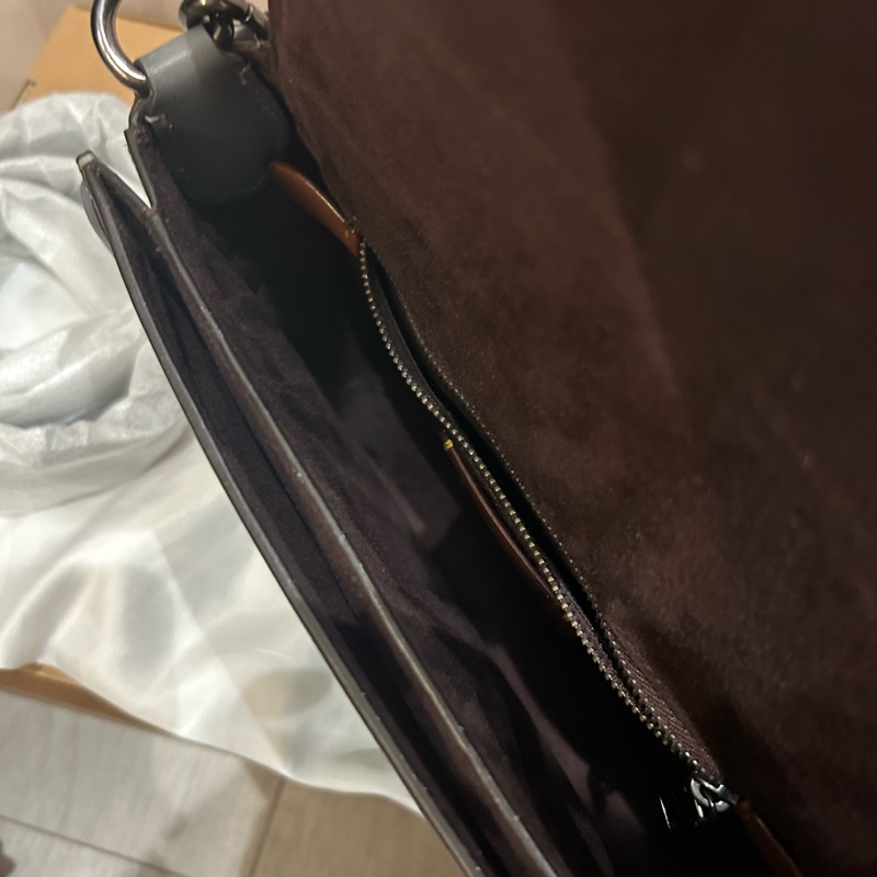 （已售出）Coach the beat saddle 霾霧藍馬鞍包-6