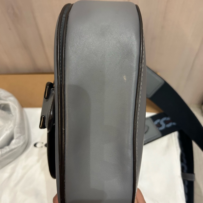 （已售出）Coach the beat saddle 霾霧藍馬鞍包-9