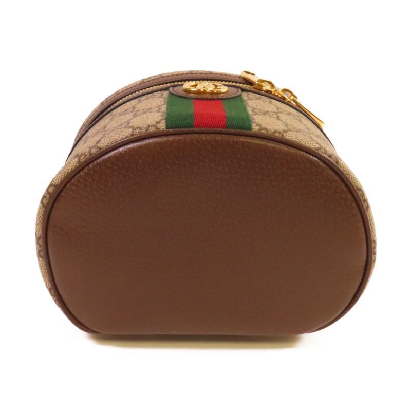 GUCCI 塗層帆布Ophidia Cosmestic Hand Bag金扣手挽袋啡色-3
