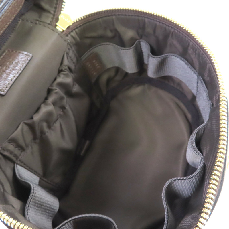 GUCCI 塗層帆布Ophidia Cosmestic Hand Bag金扣手挽袋啡色-4