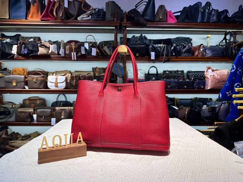 Hermes Garden Party 36 愛馬仕花園包 5X 辣椒紅 Rouge Pigment-1