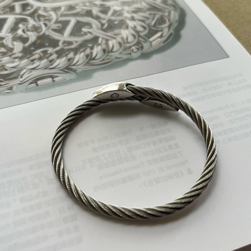 CHARRIOL 夏利豪經典編織鋼索手環-1