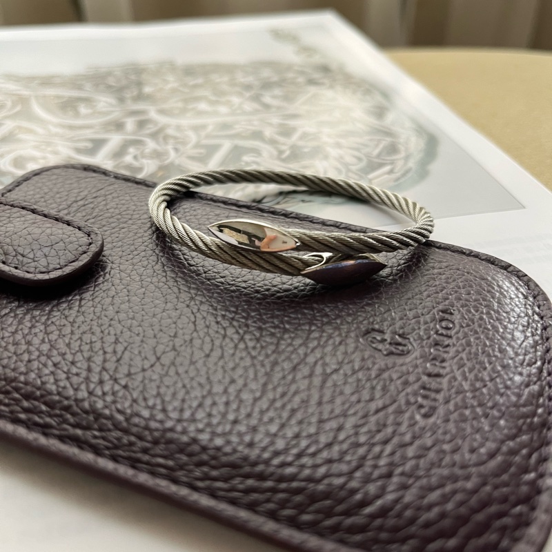 CHARRIOL 夏利豪經典編織鋼索手環-3