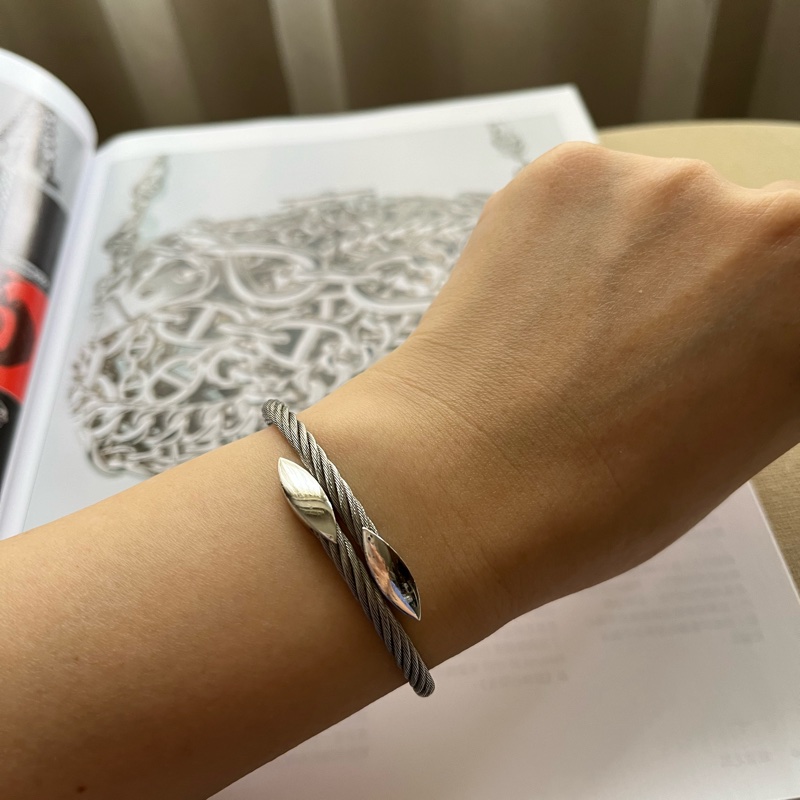 CHARRIOL 夏利豪經典編織鋼索手環-4