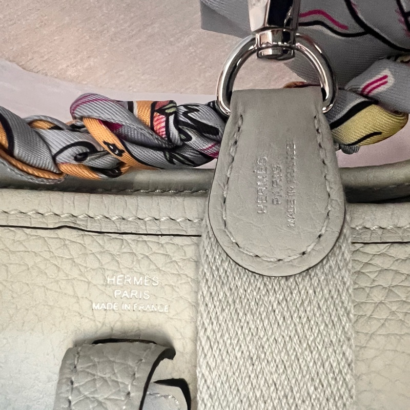 Hermes Mini Evelyne 16 冰晶灰 B刻大全配-9