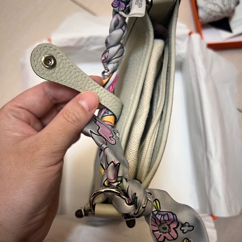 Hermes Mini Evelyne 16 冰晶灰 B刻大全配-10