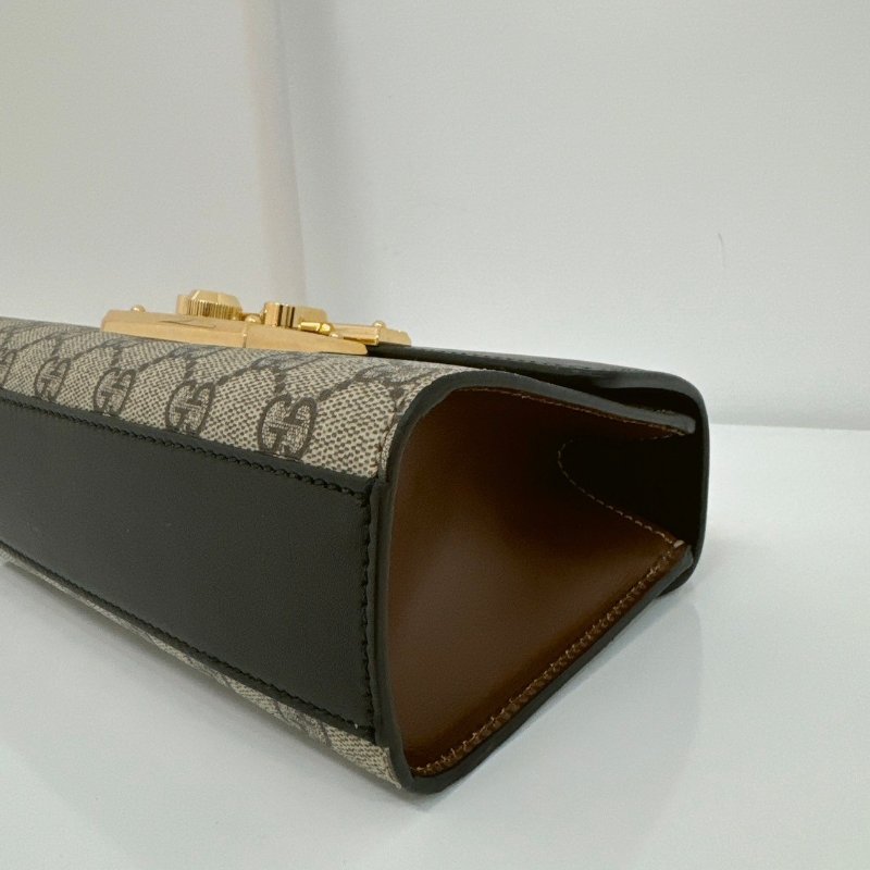 GUCCI Padlock GG Supreme 小款 鍊條掀蓋肩背包 409487-4