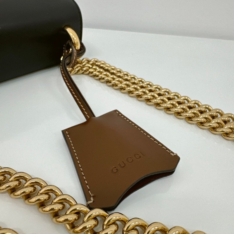 GUCCI Padlock GG Supreme 小款 鍊條掀蓋肩背包 409487-11