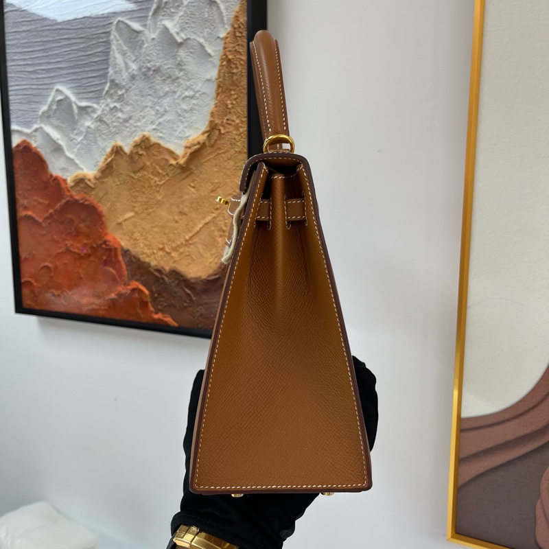 🤍Hermes Kelly 25 金扣 epsom皮 U stamp 金剛色 金棕❤️-1