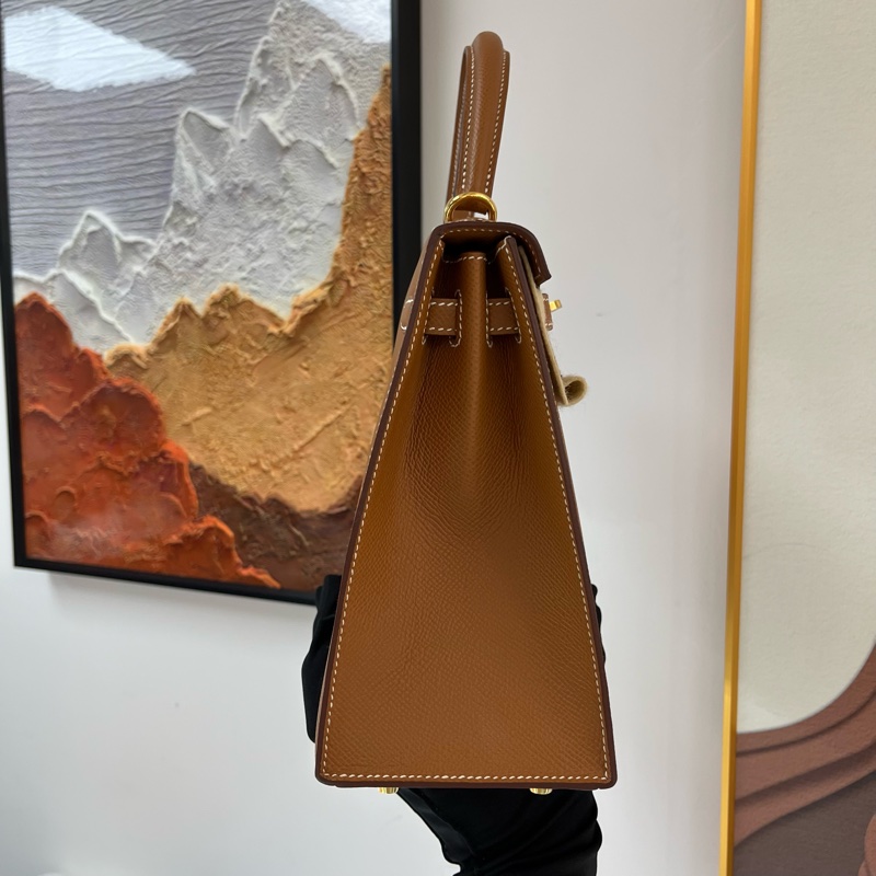 🤍Hermes Kelly 25 金扣 epsom皮 U stamp 金剛色 金棕❤️-2