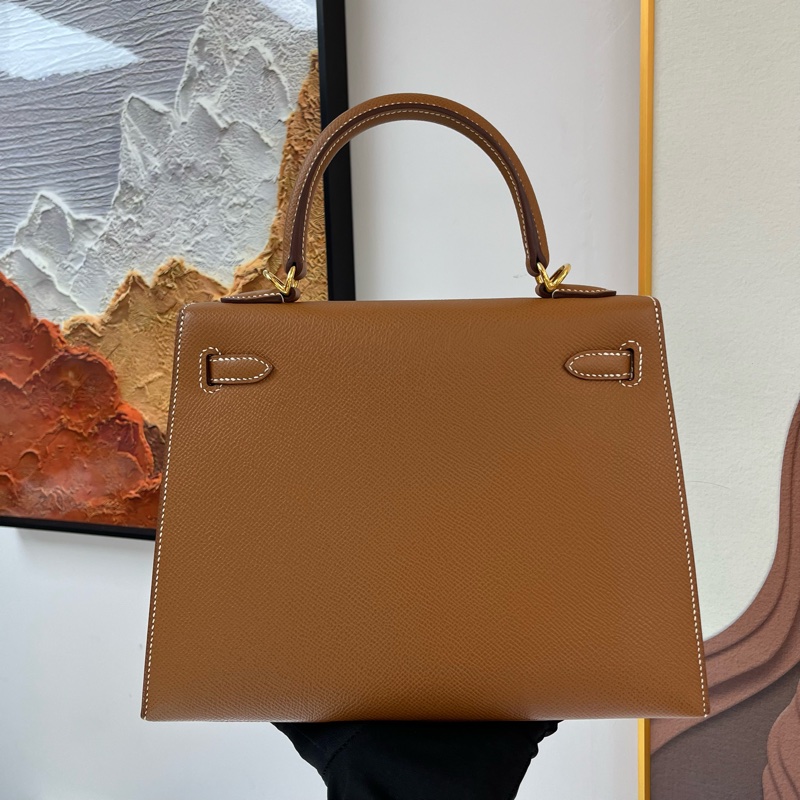 🤍Hermes Kelly 25 金扣 epsom皮 U stamp 金剛色 金棕❤️-3