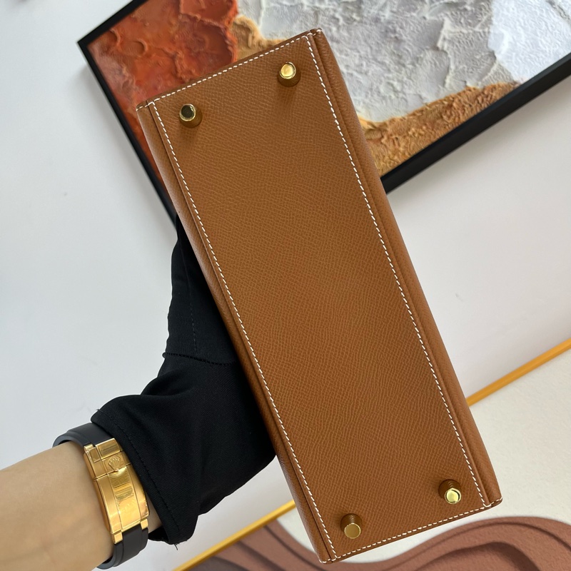 🤍Hermes Kelly 25 金扣 epsom皮 U stamp 金剛色 金棕❤️-4