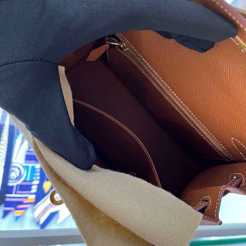 🤍Hermes Kelly 25 金扣 epsom皮 U stamp 金剛色 金棕❤️-7