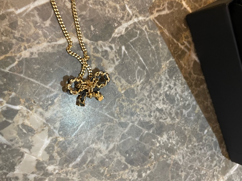 ▪️富貴選物FUGUEI▪️Chanel 22A 皮穿繩蝴蝶結項鍊chocker/長鍊-8