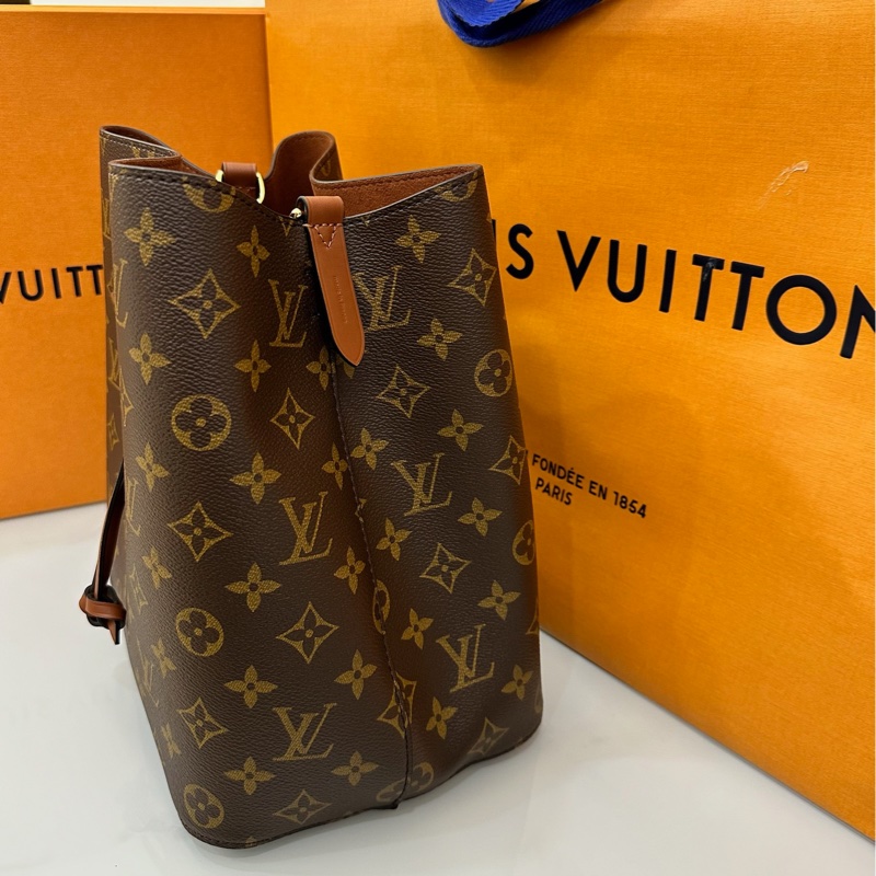 LV 水桶包 焦糖色 老花-4