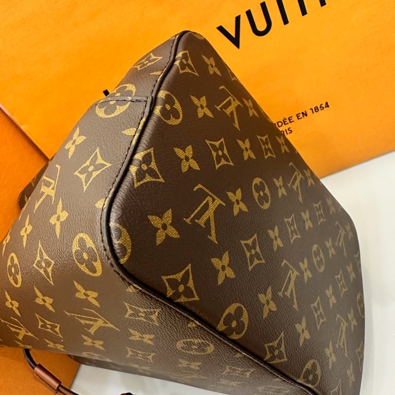 LV 水桶包 焦糖色 老花-5