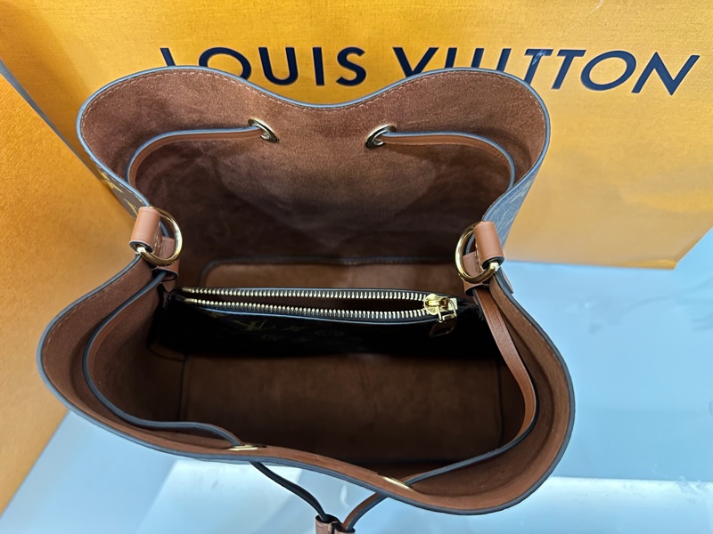 LV 水桶包 焦糖色 老花-7