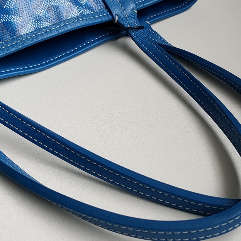 Goyard 藍色mini anjou tote雙面手提包-2