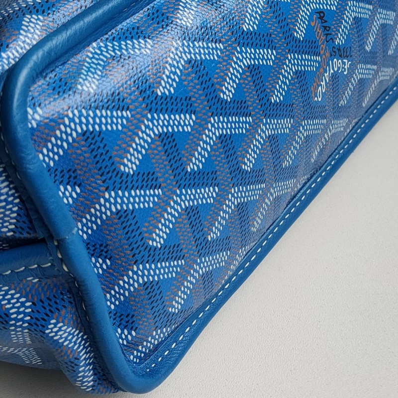 Goyard 藍色mini anjou tote雙面手提包-5