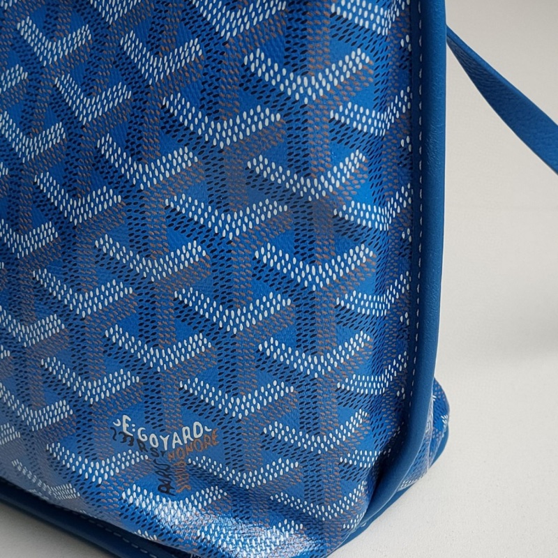 Goyard 藍色mini anjou tote雙面手提包-6