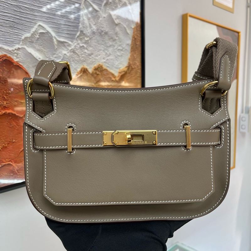 Hermes Mini swift jypsiere b stamp 迷你吉普賽 大象灰 金扣 全套有單🤎-0