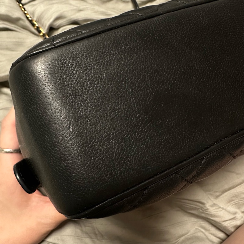 Chanel 26開 手提 斜背 相機包 前後夾層-13