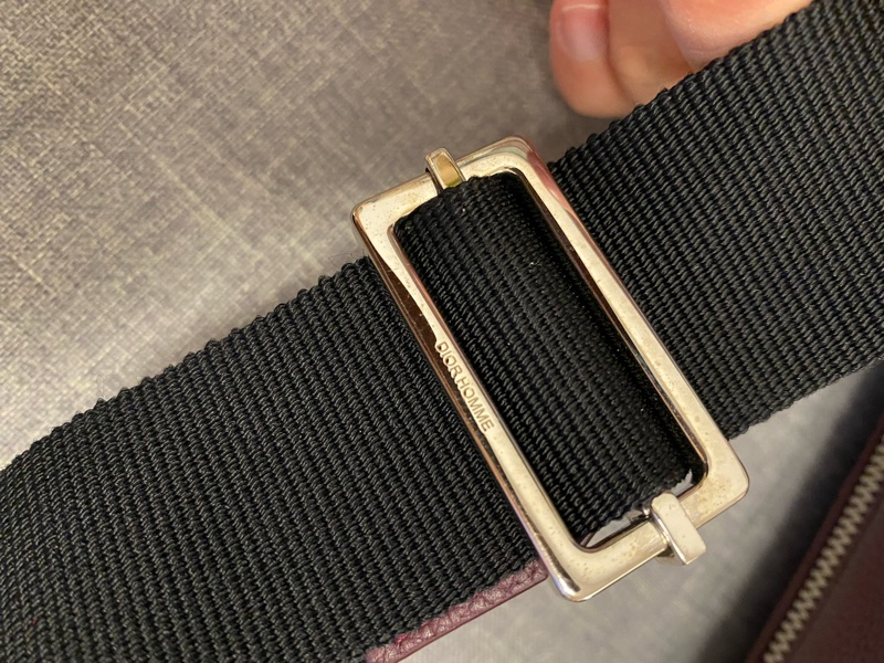 Christian Dior Atelier burgundy leather roller pouch-8