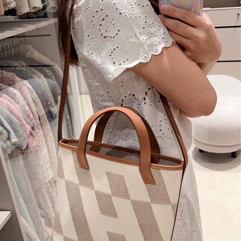 🤎🤍➗閒置Hermes愛馬仕cabas27最可愛帆布包-2