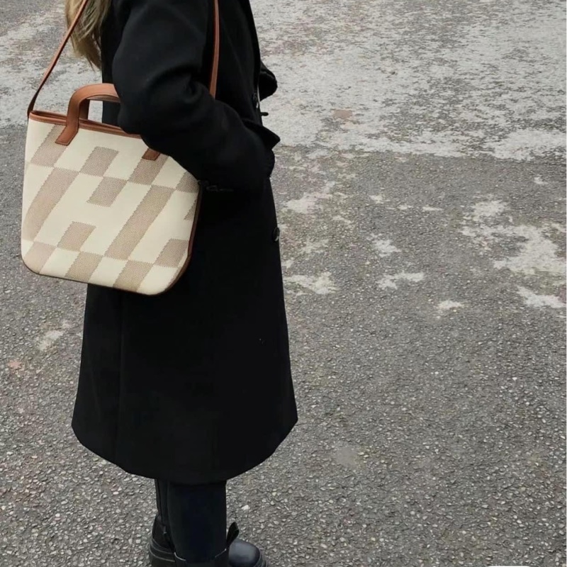 🤎🤍➗閒置Hermes愛馬仕cabas27最可愛帆布包-0