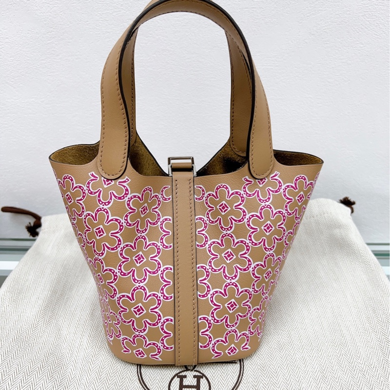甜價!全新✨Hermes picotin 14 micro 菜籃子 lucky daisy-1