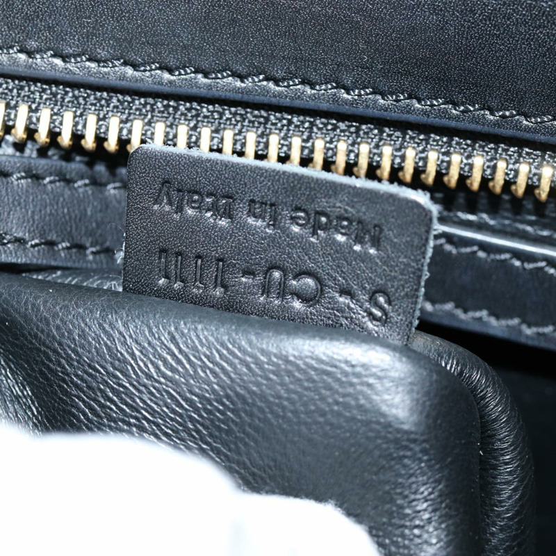 【日本直送】CELINE Trapeze 手提包 絨面革 2way 黑色 卡其色 Auth 76216-11