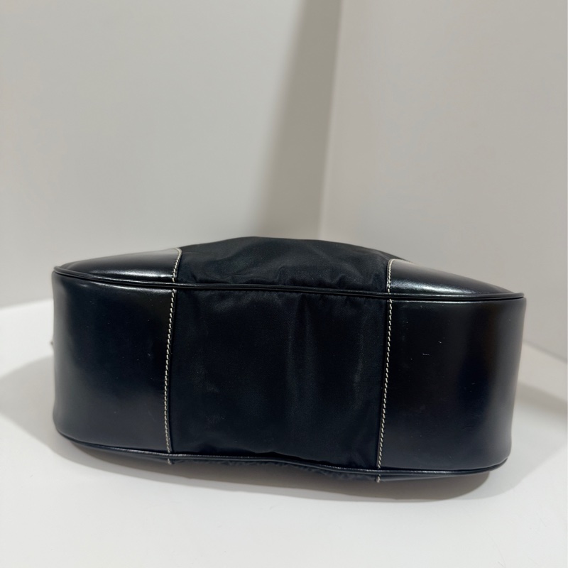 Prada Black Tessuto Moon Shoulder Bag Vintage🖤-10