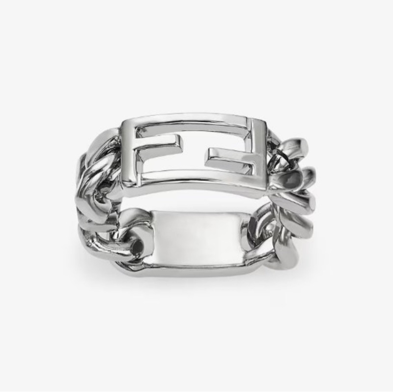 FENDI Baguette LOGO戒指-0