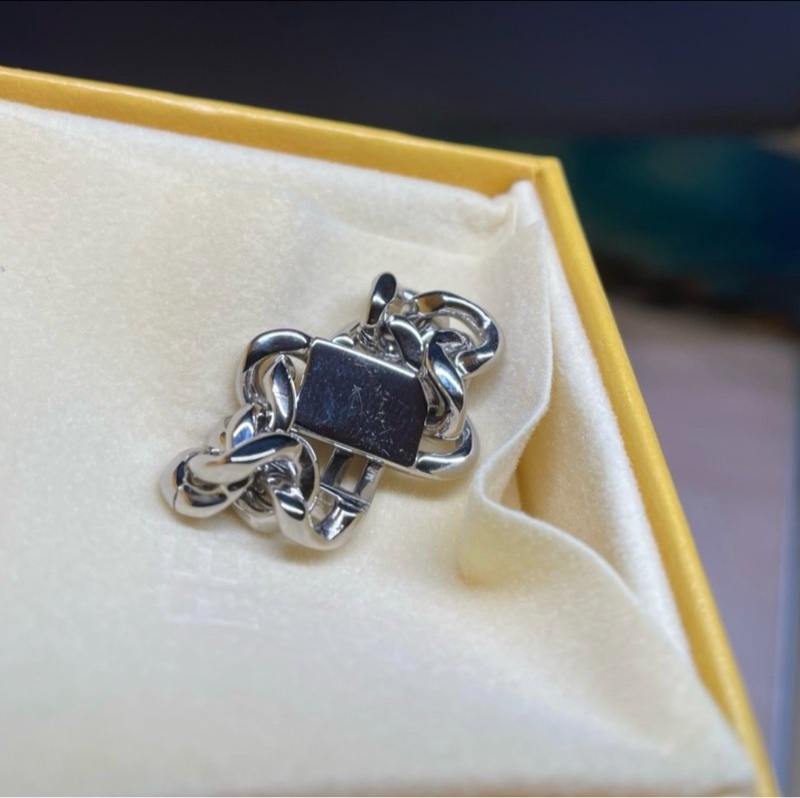 FENDI Baguette LOGO戒指-8