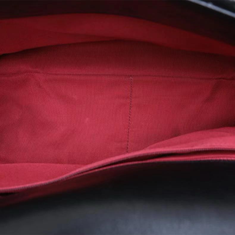 CHANEL(香奈兒) 19BAG 口蓋包 大號 36cm 黑色  30開 金扣 大菱格紋-3