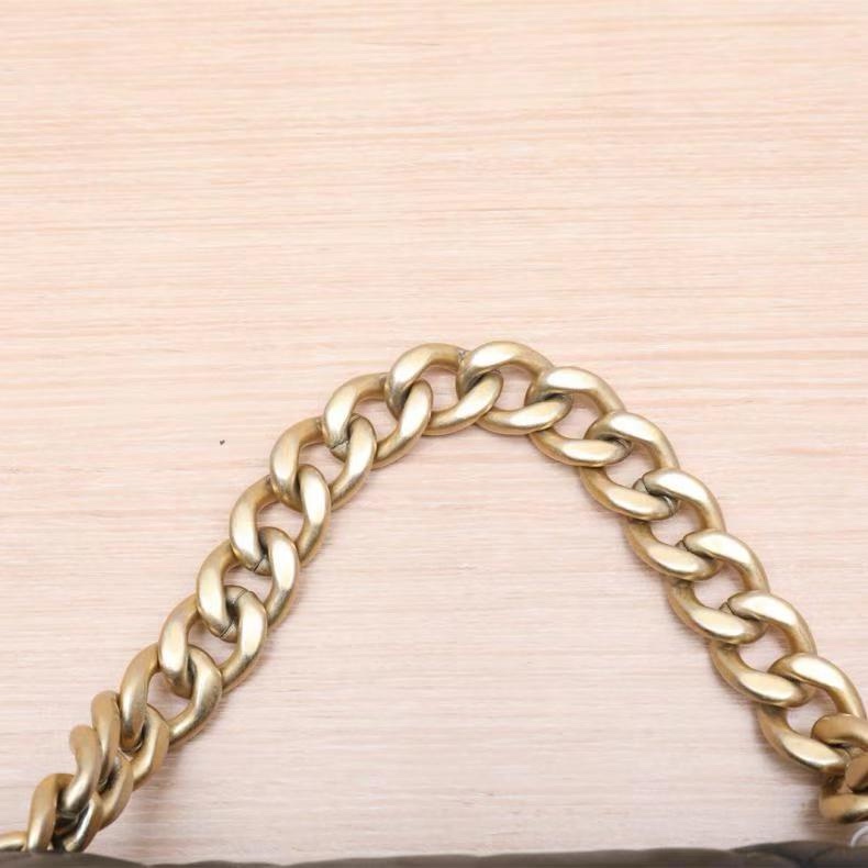 CHANEL(香奈兒) 19BAG 口蓋包 大號 36cm 黑色  30開 金扣 大菱格紋-5