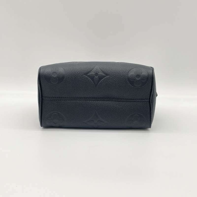 LV黑牛皮LOGO壓紋 SPEEDY 20-3