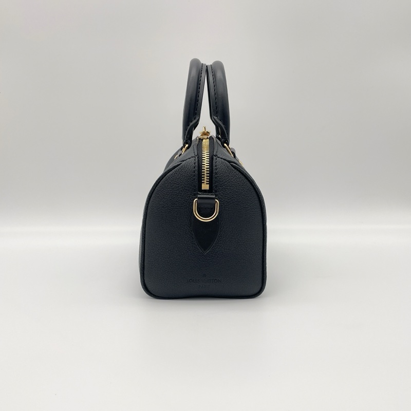 LV黑牛皮LOGO壓紋 SPEEDY 20-5