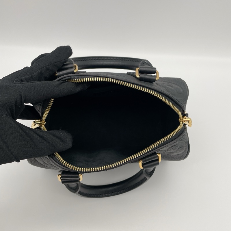 LV黑牛皮LOGO壓紋 SPEEDY 20-7